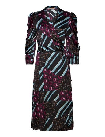Toya Dresses Wrap Dresses Black Stella Nova