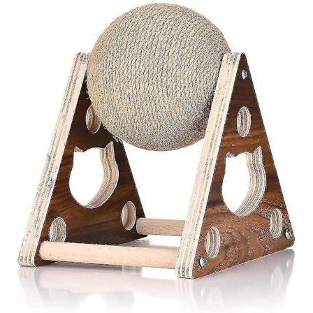 -Katt Leksak Klösstolpe Katt Klösmatta Träbas Katt Klösboll Lekplats Och Sittpinne Sisalbräda Klösare För Kattungar Och Katt