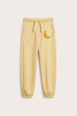 Kappahl | Collegehousut applikoinnilla Keltainen 86/92 | Keltainen