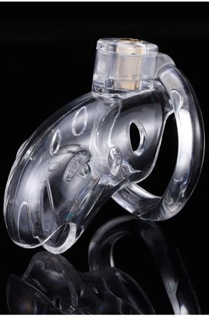 Slave4Master Shark Cock Cage Clear Siveyshäkki