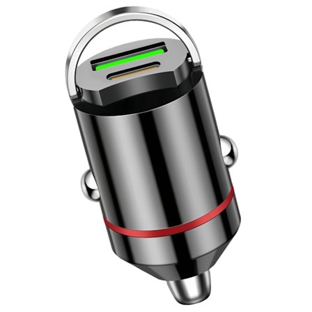 Snabb Billaddare med USB C och USB A Dubbelport 100W Totalt