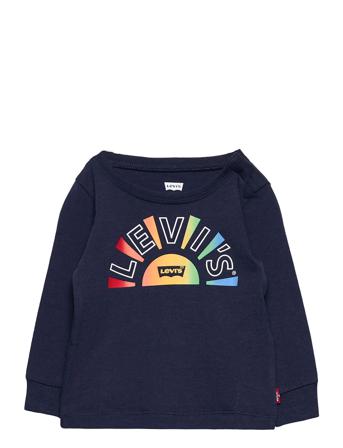 Lvb Ls Graphic Tee Blue Levi's