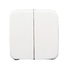 ABB 2505-212R Dubbelvippa skruvfäste, infällt, Strömbrytare & vägguttag