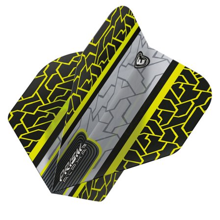 Winmau Black & Yellow Prism Alpha Standard