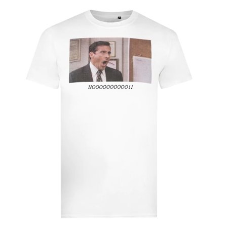 The Office Herr Noooo!! Michael Scott T-Shirt L Vit