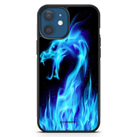 Bjornberry Hårdskal Iphone 12 - Blå Flames Dragon