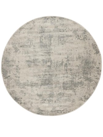 Harper Ø 200 Jasnoszary Abstrakcyjny Okrągły Dywan
