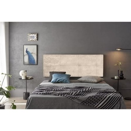 Hovedgavl - ECCOX - Cala - Beige stof - 220 cm - HR skumpolstring