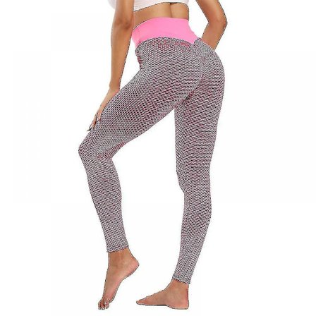 Kvinnor Leggings Byxor Seamless Gym Wear Tik Tok pink