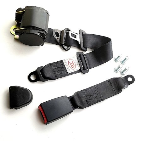 (Specialerbjudanden!) Helautomatiskt trepunktsbälte Personbil Lastbil Automatiskt infällbart universellt säkerhetsbälte Förarsäte