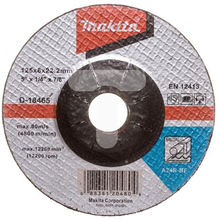 Makita D-18465 Slipskiva 125 mm, Kapa, slipa & polera