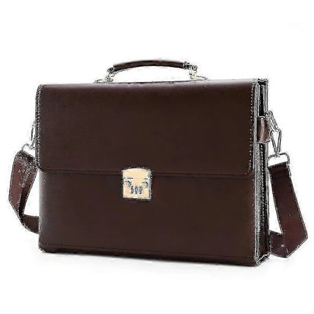 Læderporteføljer til mænd Business-porteføljer brun