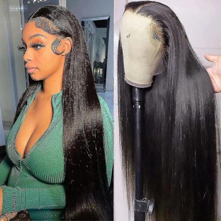 Brasilianska raka mänskliga hårspets peruker limfria mänskliga hårperuker