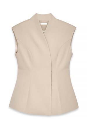 NA-KD Sculptured Tailored Vest - Blazer vest - Beige - EU 32