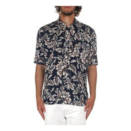 Barba, 8613 05 Casual shirt Zwart, Heren, Maat:M