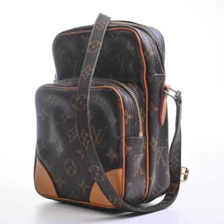 Louis Vuitton Vintage, Pre-owned Canvas louis-vuitton-bags Bruin, Dames, Maat:ONE Size