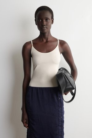 COS Women's Technical Jersey Cami Top in White