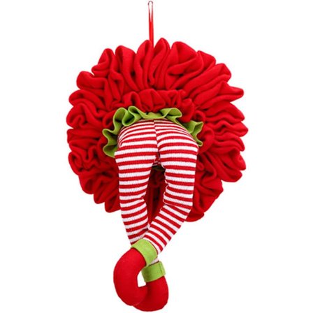 Julenissen klatrer ut av kransen hengende dekorasjoner for dørvegg Xmas tredekorasjoner style2 hjemmedekorasjonstilbehør