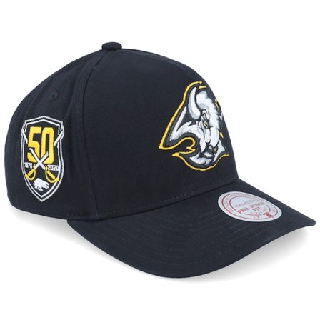 Mitchell & Ness - NHL Zwart adjustable Cap - Hatstore Exclusive x Buffalo Sabres Pro Crown Black A-frame Adjustable @ Hatstore
