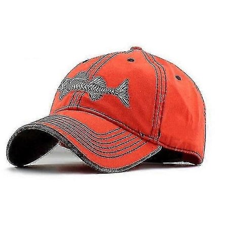 Ny Fishbone Logo Herr Outdoor Casual Baseball -lippis (FMY) Oranssi