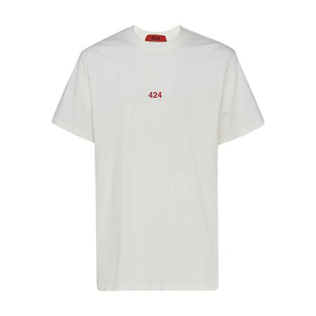 424, T-shirt Wit, Heren, Maat:XS