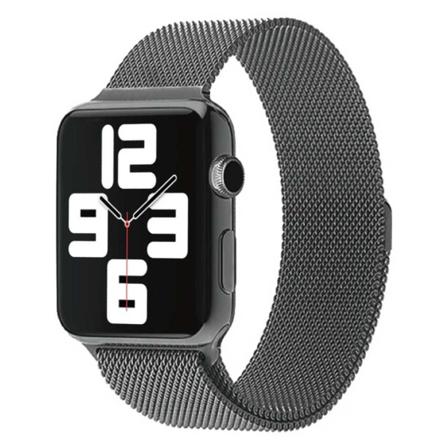 Apple Watch 1/2/3/4/5/6/7/8/se Armband Mesh Space Grey 38/40/41 Grå 38/40