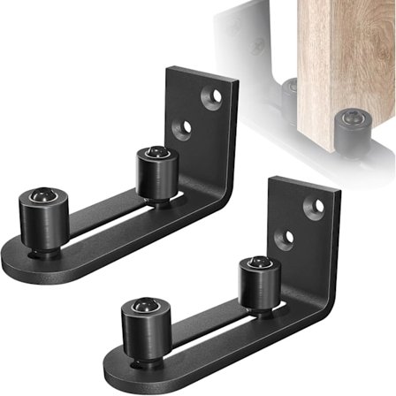 Sett med 2 skyvedørsystemer Rullebaner Gulvspor Skyvedører: Skyvedørsystemer Gulvspor Skyvedørsskinne