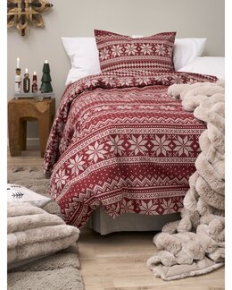 Pussilakana jouluaihe Snowflake 2 osaa Punainen