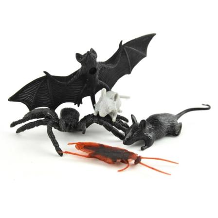 Leksaker 41324 5st Småkryp djur Scary Animals Happy Halloween