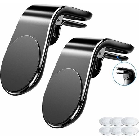 Mobiltelefonhållare för bil Magnet Luftventil Mobiltelefonhållare Bil Mobiltelefonhållare Universal Magnet för iPhone Huawei etc Enhet (2PC),