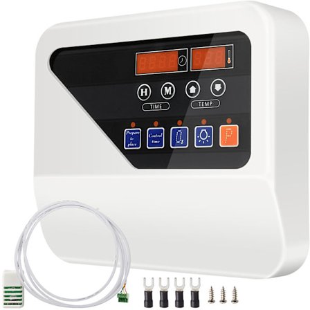 SucceBuy Ekstern Elektrisk KontrollerKompatibel med 3-9KW Sauna Varmelegeme med Temp Sensor 380V-415V