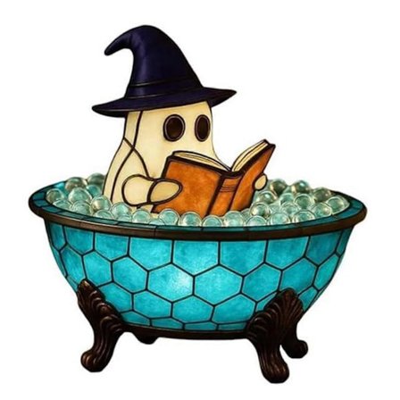 Spøgelser Boblebad Lampe til Halloween Fest 3D Spøgelser Natlampe til Soveværelsesindretning