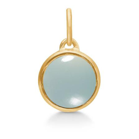 Frk. Lisberg, Noa pendant aqua chalcedon Niebieski, Kobieta, Rozmiar: ONE Size
