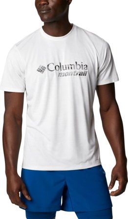 Columbia Montrail Men's Trinity Trail Graphic Tee Men Short sleeved fitness sweater White S