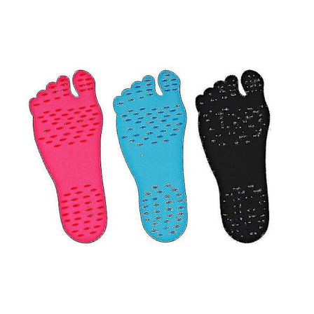 Strandfotkuddar Barfota självhäftande osynliga skor Stick On Foot Pad Stickers Anti-halk Vattentät Unisex Footing Pad