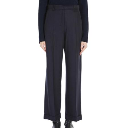 Max Mara Straight Bukser Blå, Dame Bukser