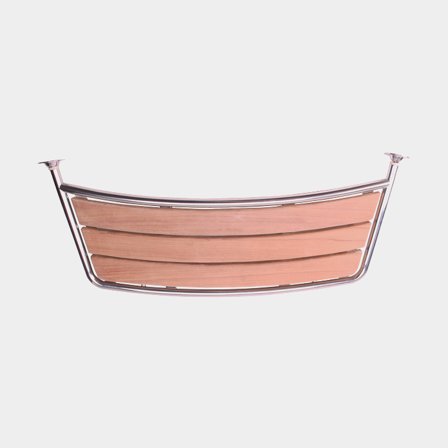 Swim platform / bathing platform boat 1852-Marine, teak & acid-resistant stainless steel, 84 x 38 cm