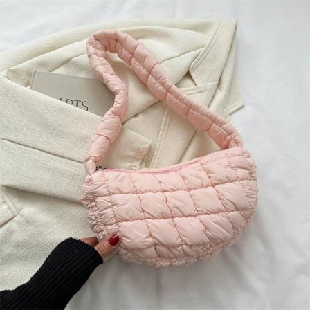 Skuldertaske Puffy Håndtaske PINK