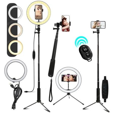 Ringelys Ringetelefonstativholder Selfielys