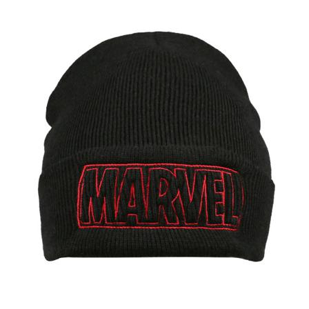 Marvel Män Logo Beanie One Size Svart