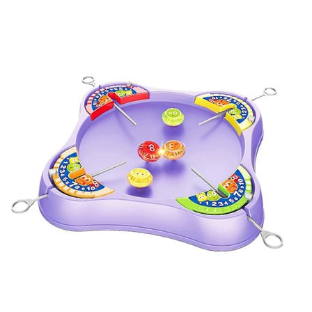 "Pyörivä hyrrä taistelupelisetti lautasella 'vedettävä pyörivä hyrrä lelu" (FMY)