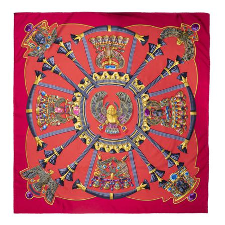 Hermès Vintage, Pre-owned Scarf Rood, Dames, Maat:ONE Size