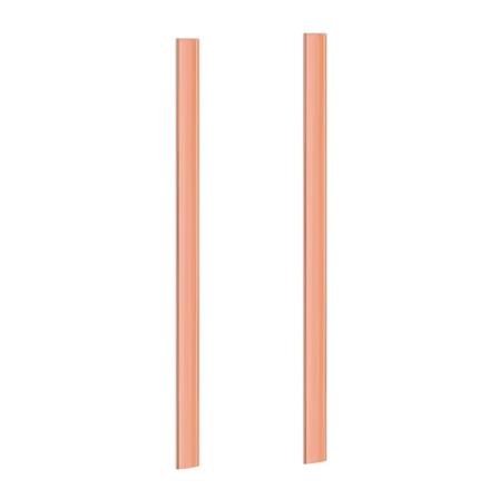2x 99,6% T2 Lilla Kobber Cu Flat Bar Plate 3mm X 15mm X 250mm Metallstripe