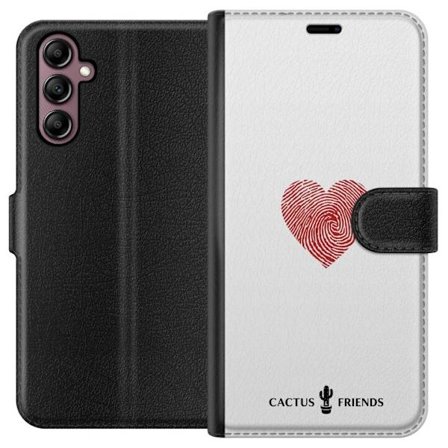 Yhteensopiva Lompakkokotelo Samsung Samsung Galaxy A14 5G Cactus and Friends - Fingerprint Love