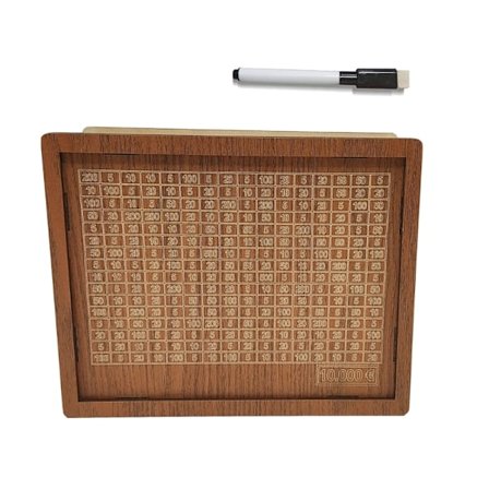 Träsparbössa med räknare för kontantbesparing Barn Myntbanker Återanvändbar spargris med markör Mål Nummer Födelsedagspresent