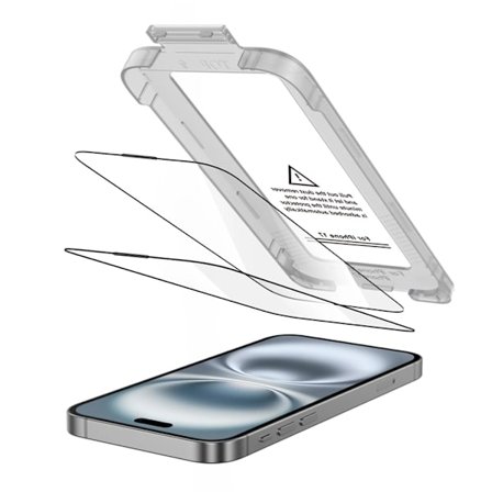 [2-Pack] Tech-Protect iPhone 17 Härdat Glas Skärmskydd - Svart