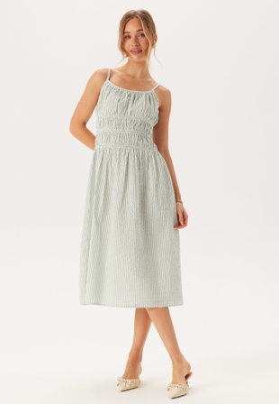 BUBBLEROOM - Seersucker Smock Dress - S