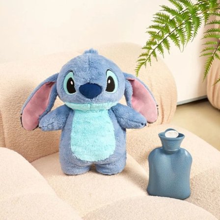 Stitch Plysch Hand Varm Flaska Mjuk Kawaii Angel Lotso Vinter Portabel Varm Vatten Flaskor