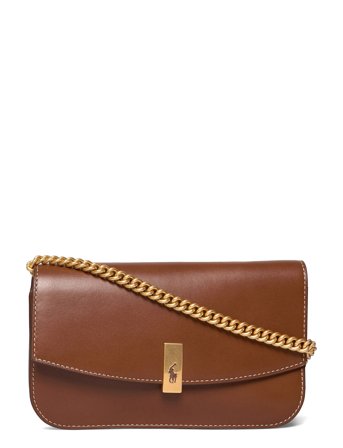 Polo Ralph Lauren Polo Id Leather Chain Wallet & Bag - Brown - ONE SIZE