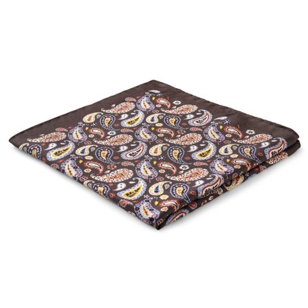 Virtuo | Pañuelo de bolsillo de seda y cachemir burdeos for Men